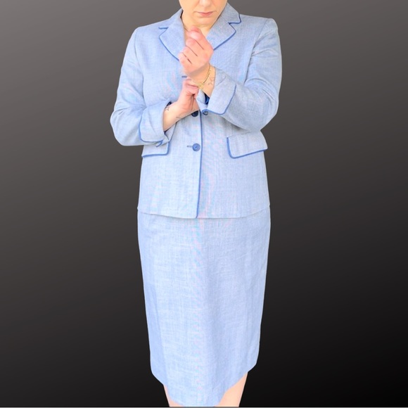 Pendleton wool/silk blend pant and skirt suit - Picture 1 of 4